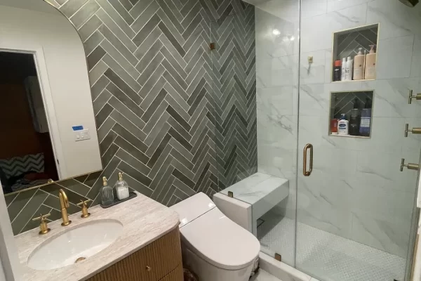 Sean finished bathroom