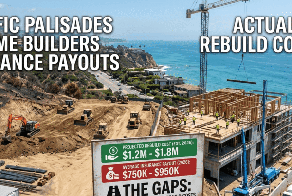 Pacific Palisades Home Builders: Why 2026 Insurance Payouts Are Falling Short of Rebuild Costs