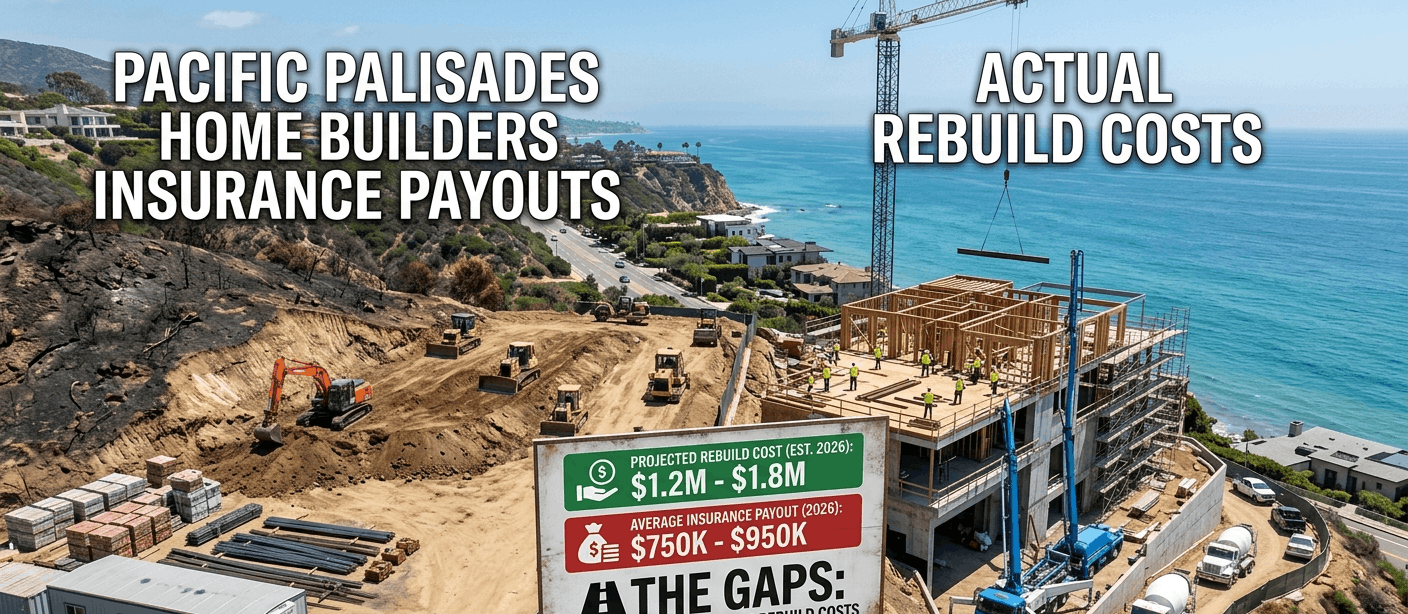 Pacific Palisades Home Builders: Why 2026 Insurance Payouts Are Falling Short of Rebuild Costs